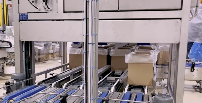 Pasta packaging bag in box