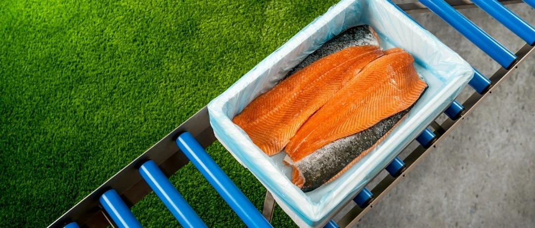 Salmon Bag in crate Niverplast